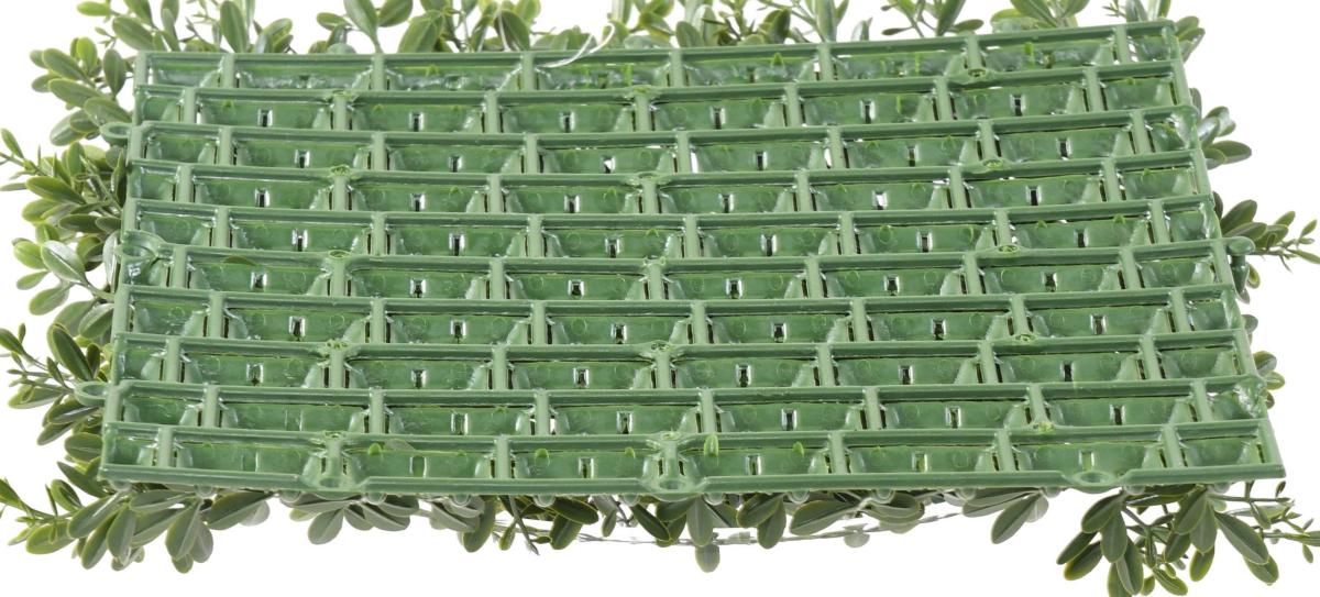 Kunstig Planteplade Grøn Buksbom 32X32Cm