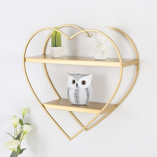 Hjerteformet Væghylde Planteholder