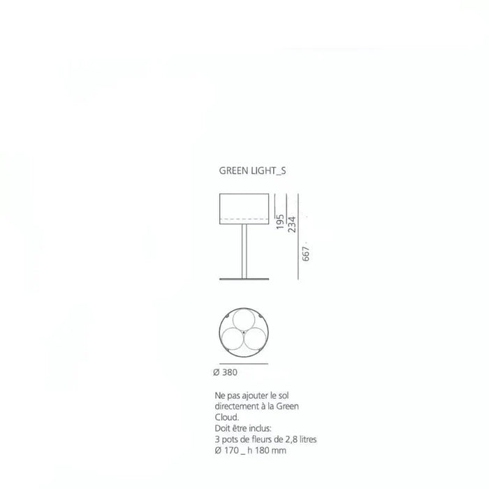 Grøn Cloud Peg Planteholder