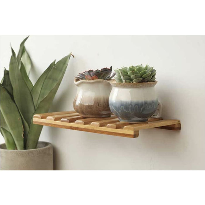 Bambus Væghylde Planteholder