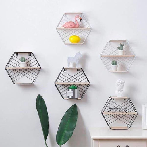 Planteholder Sekskantet Væghylde "London"