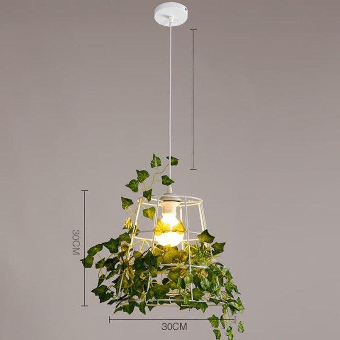 Hvid Plante Loftslampe Planteholder