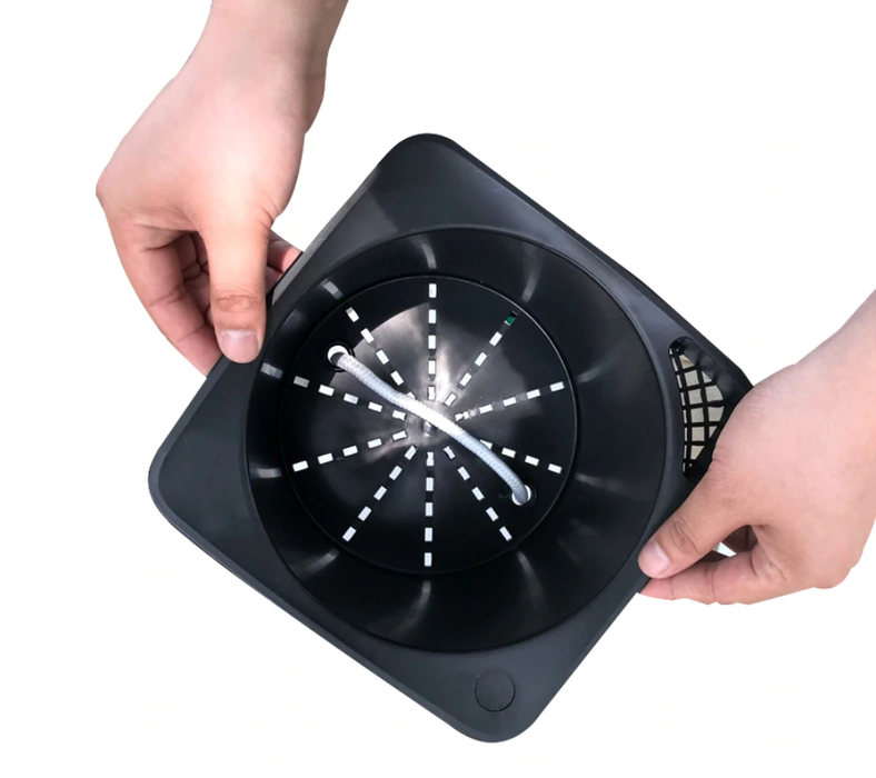 Udendørs Urtepotte Plastpotte Automatisk Vanding Firkantet Rød