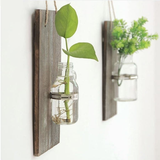 Vintage Trævæg Blomsterpotte