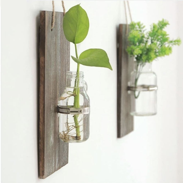 Vintage Trævæg Blomsterpotte