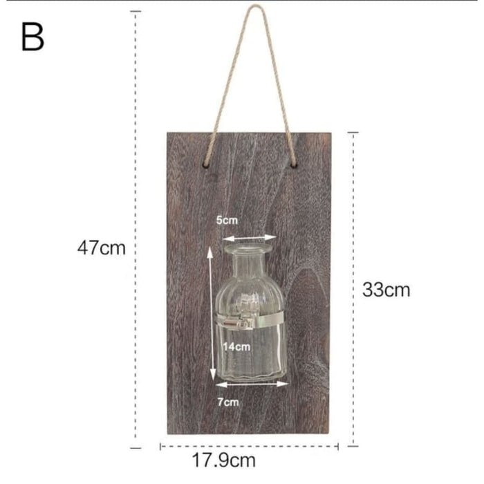 Vintage Trævæg Blomsterpotte