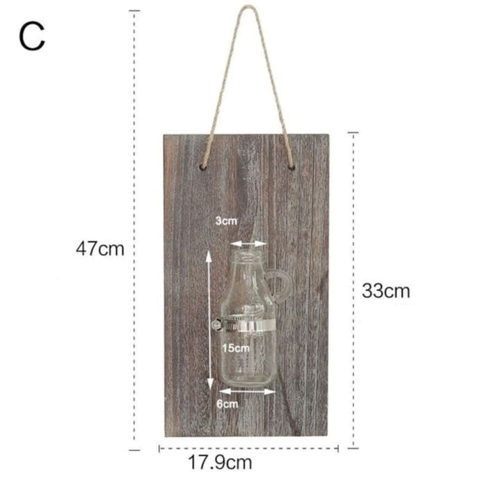 Vintage Trævæg Blomsterpotte