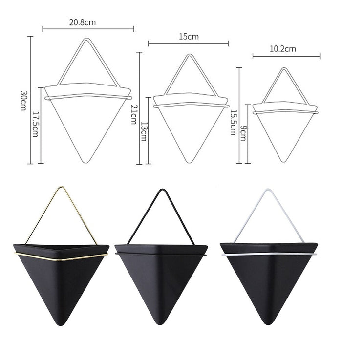 Geometrisk Dekorativ Væg Blomsterpotte