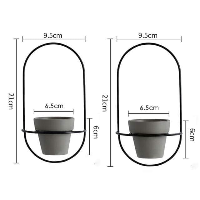 Skandinavisk Design Væg Blomsterpotte (X2)