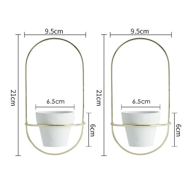 Skandinavisk Design Væg Blomsterpotte (X2)