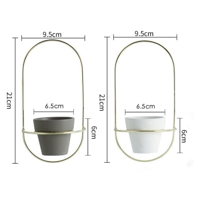 Skandinavisk Design Væg Blomsterpotte (X2)