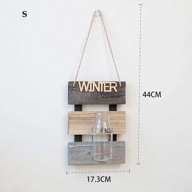 Væg Blomsterpotte Træplantekar 4 Sæsoner