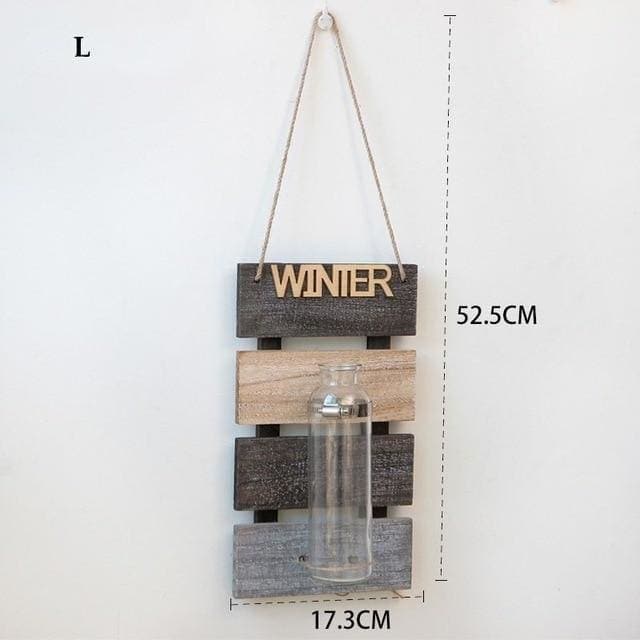 Væg Blomsterpotte Træplantekar 4 Sæsoner