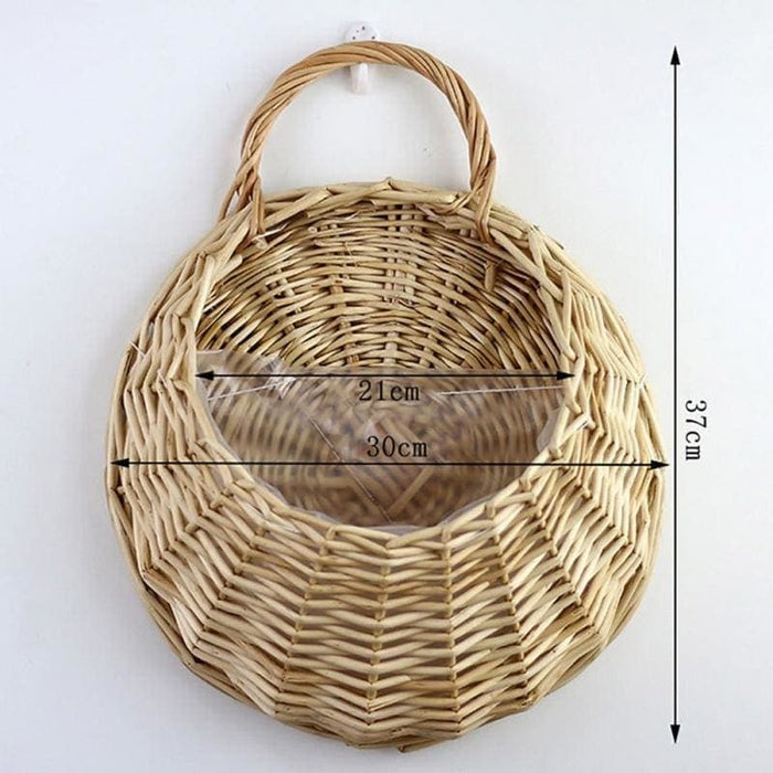 Væg Blomsterpotte Flet Kurv