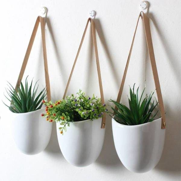 Hængende Trio Væg Blomsterpotte (X3)