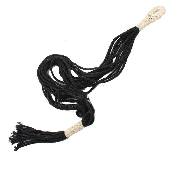 Hængende Urtepotte Macrame Hanger Sort