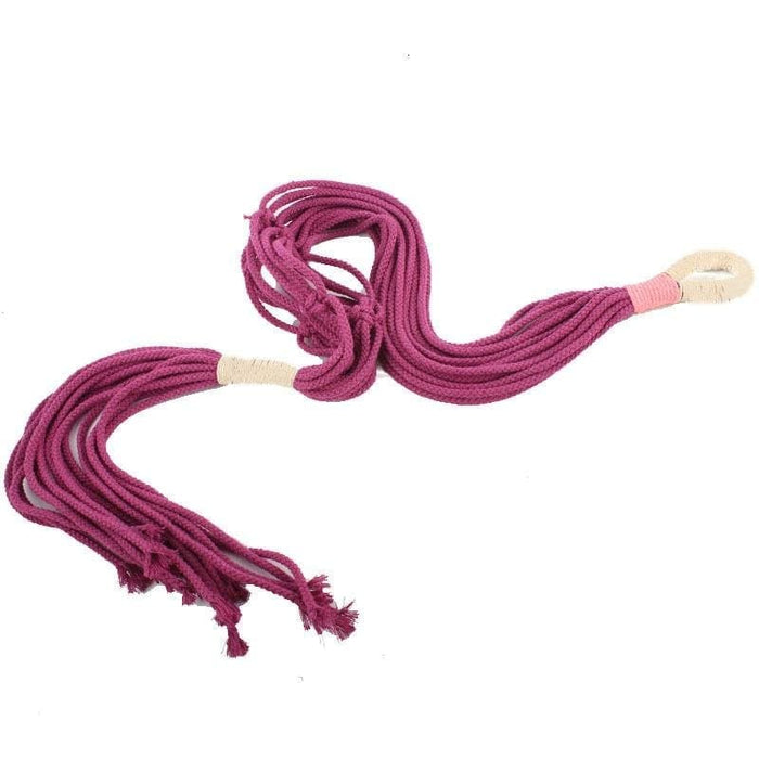 Pink Makramé Hængende Urtepotteplanteholder