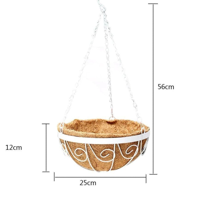 Hængende Blomsterpotte Kokosfiberkurv