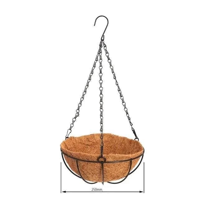 Hængende Blomsterpotte Kokosfiberkurv