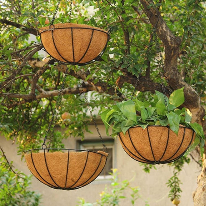 Hængende Urtepottekurv Naturfiber