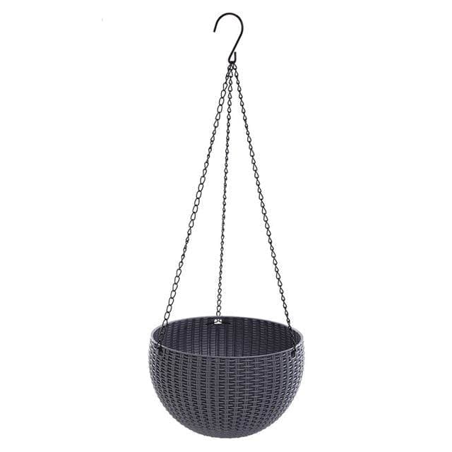 Hængende Urtepotte Imiteret Rattan Urtepotte