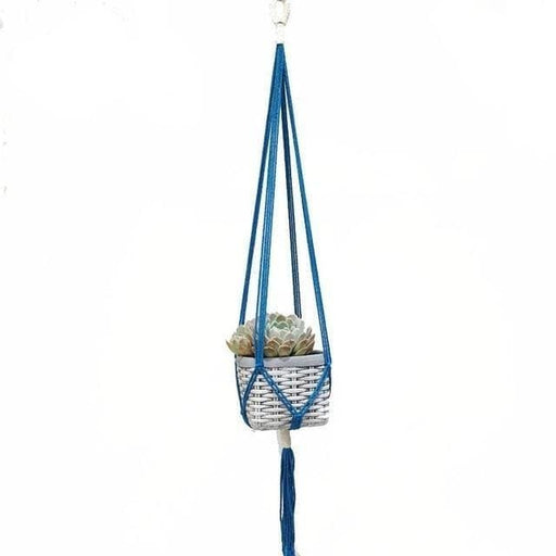 Hængende Urtepotte Macrame Suspension Blå