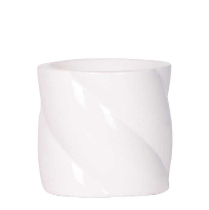 Hvid Candy Dekorativ Pot