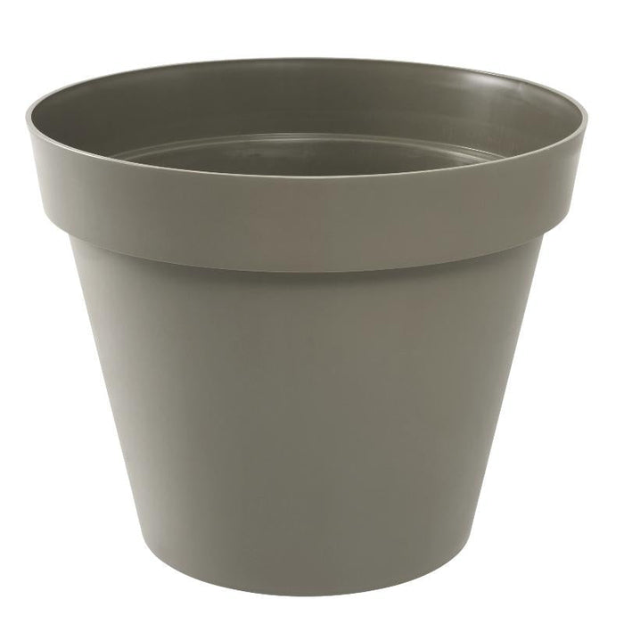 Rund Taupe Urtepotte 80Cm Eda Plast