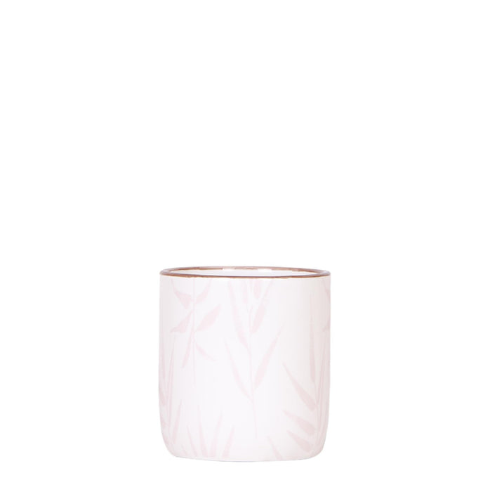 Pink Leaf Pot Til Orkideer Og Grønne Planter
