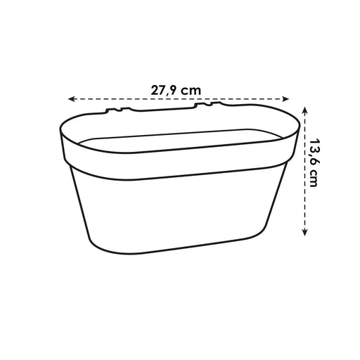 Wall Duo Plastic Wall Pot (X10)