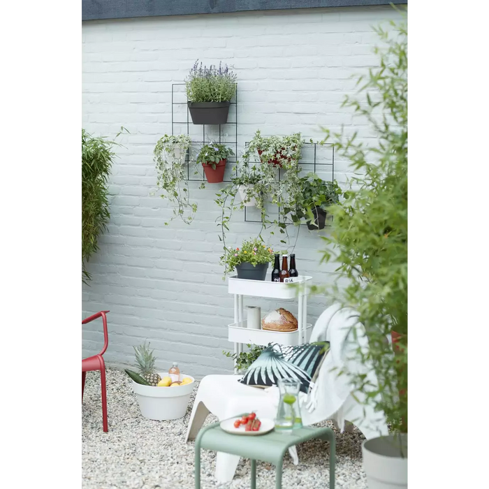 Wall Duo Plastic Wall Pot (X10)