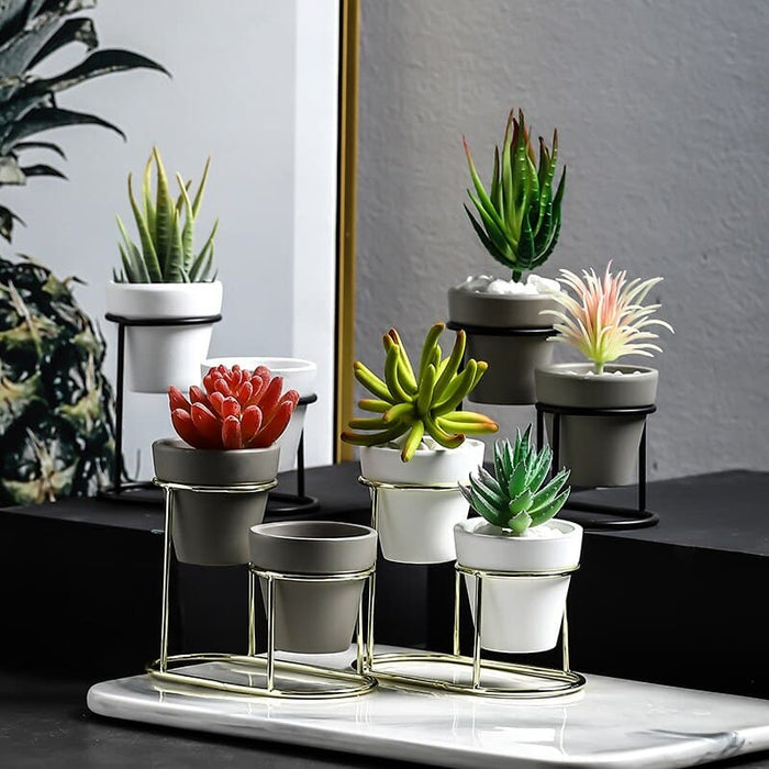 Dio Metal Piedestal Pot