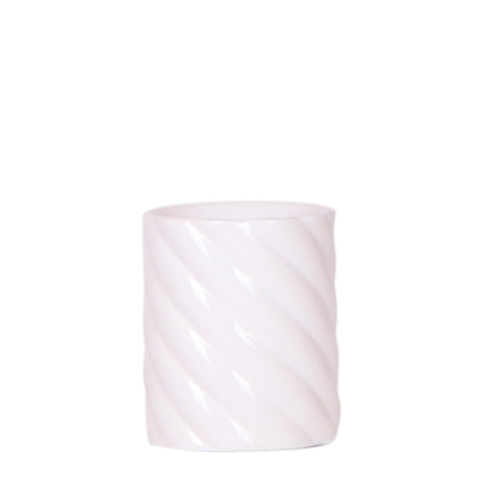 Dekorativ Candy Pot - Hvid - Høj