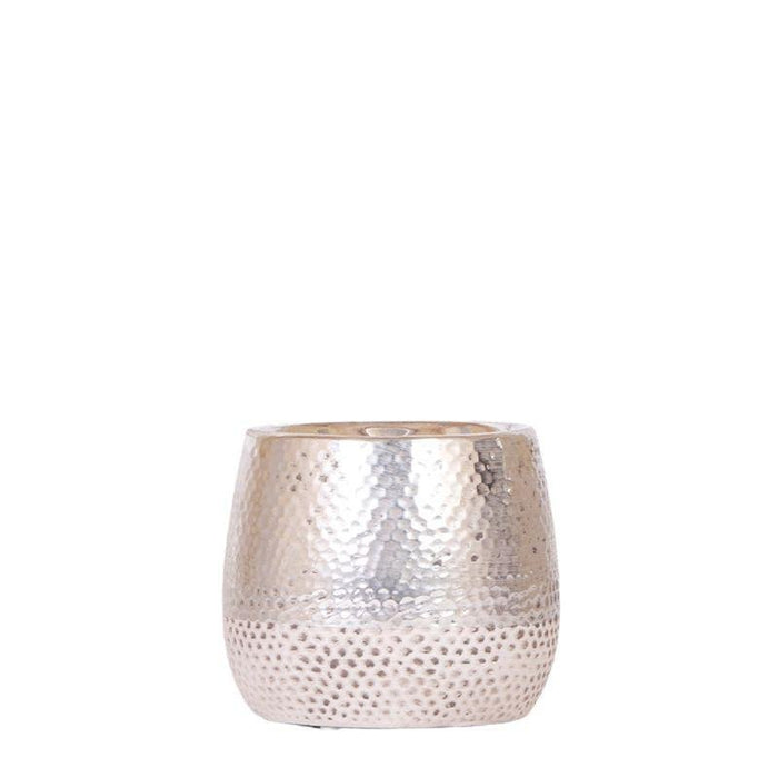 Elite Shiny Silver Dekorativ Pot