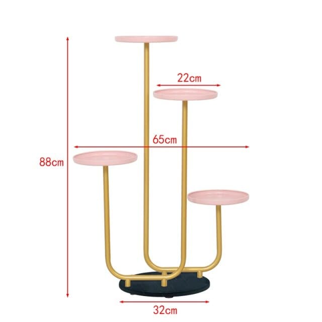 Skandinavisk Træ Urtepotte Display