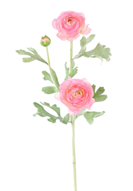 Kunstig Ranunculus Pink 53Cm Til Dekoration