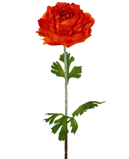 Kunstig Ranunculus Mørk Orange