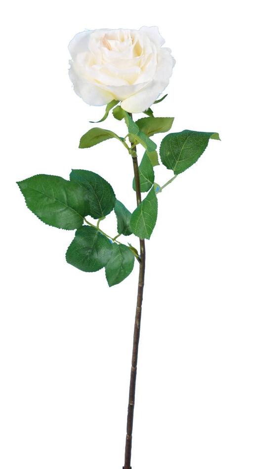 Kunstig Rose Indvendig Dekoration H.66Cm Hvid