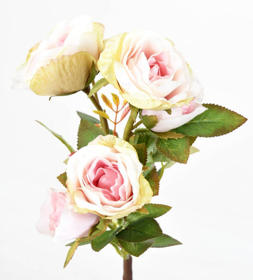 Kunstig Rose Multi Spray 5 Blomster 45Cm Lys Pink