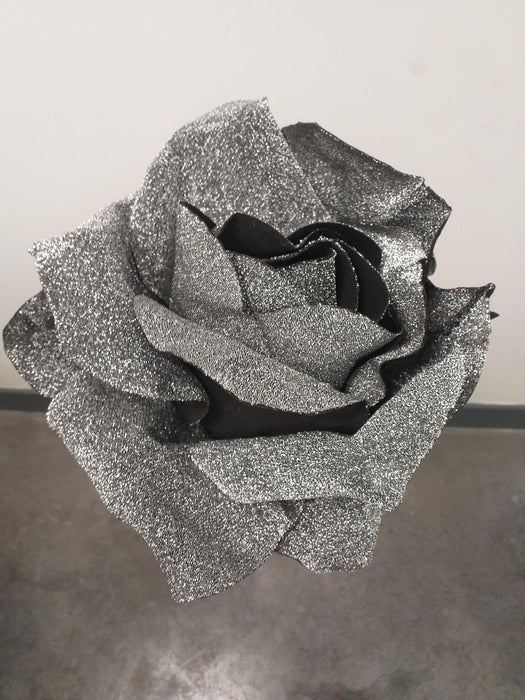 Kunstig Sort Glitrende Rose Til Indretning