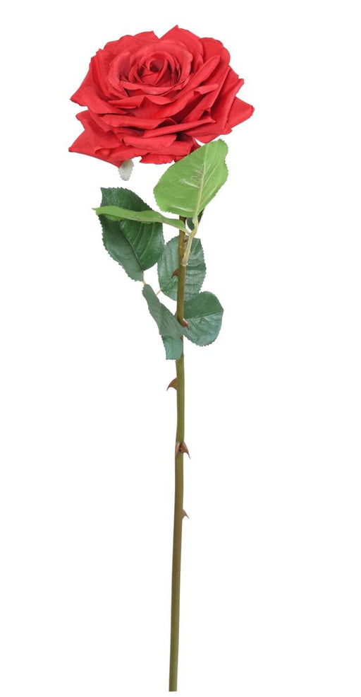 Kunstig Rød Rose 74 Cm Indvendig Dekoration