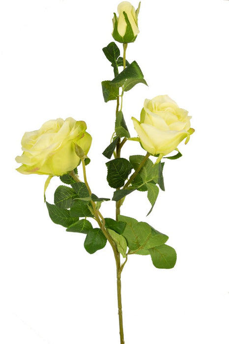 Artificial Rose Neo Deluxe Hvid/Grøn