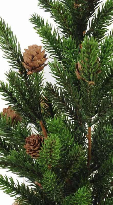 Kunstigt Juletræ 45Cm Med Fyrrekogler