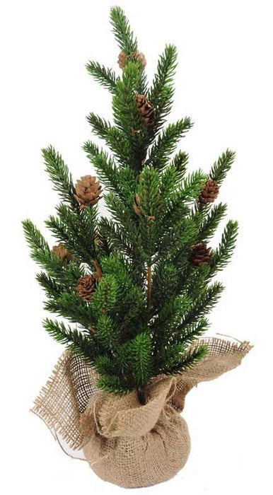 Kunstigt Juletræ 45Cm Med Fyrrekogler
