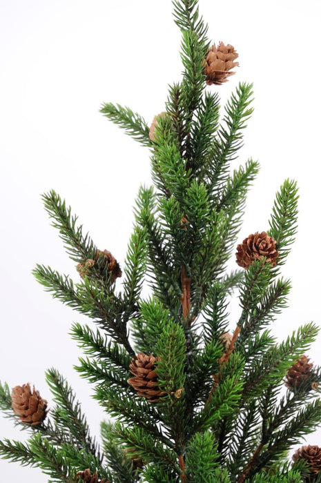 60 Cm Kunstigt Juletræ Med Fyrrekogler