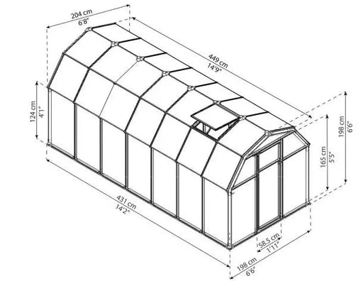 Eco Grow Drivhus 9 M²