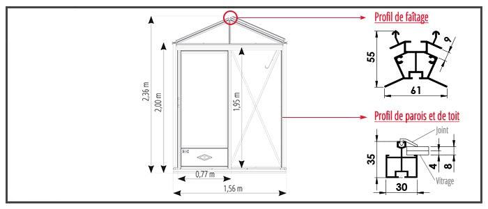 Luxia Drivhus 3,80M²