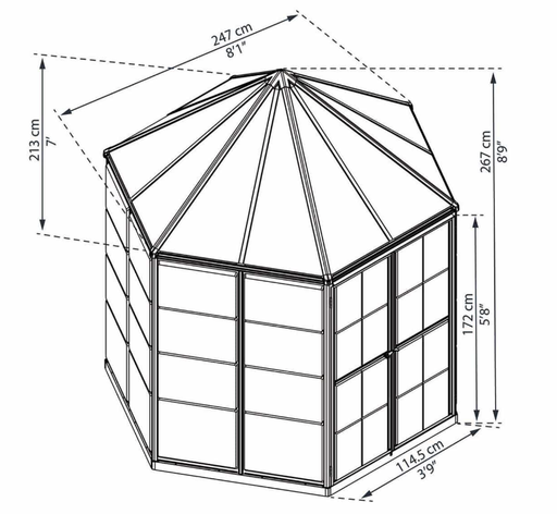 Oasis Drivhus 5,3M²