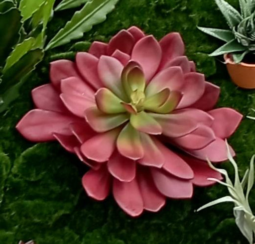 Rød Kunstig Sukkulent På Pæl 30 Cm