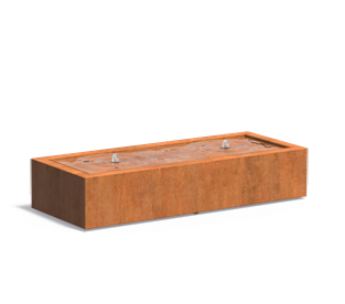 Led Vandbord Corten Stål 200X80 Til Have